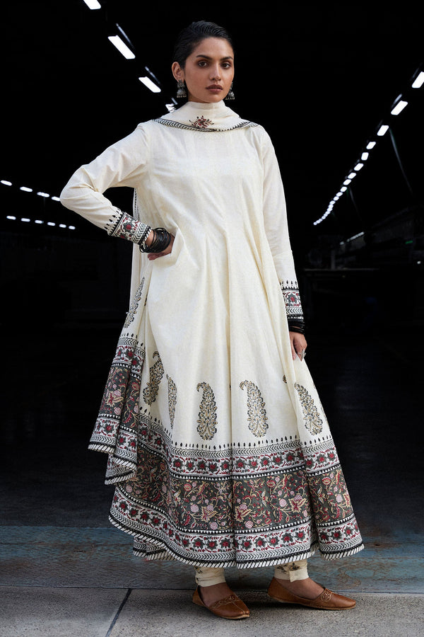 An ivory Anarkali
