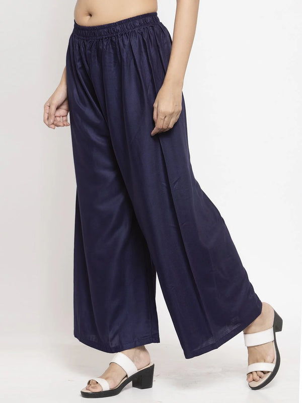 COTTON NAVY PLAIN BOTTOM WEAR